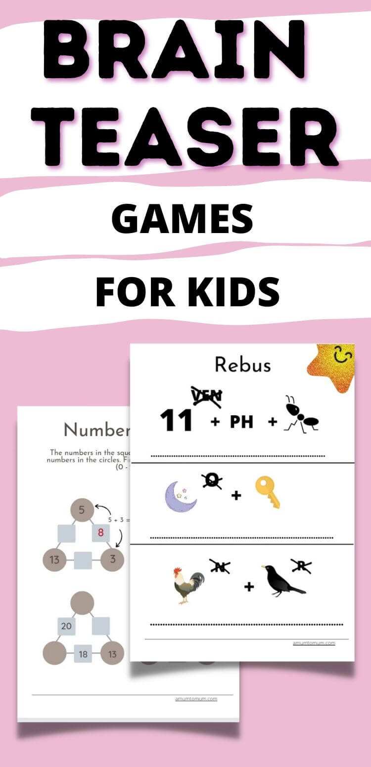 brain teasers for kids: the benefits and free printable activities
